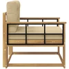 Lauko Vidurinis Sofa Poliesteris Balta