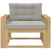 Lauko Vidurinis Sofa Poliesteris Balta