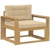 Lauko Vidurinis Sofa Poliesteris Balta