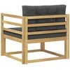Lauko Vidurinis Sofa Poliesteris Balta