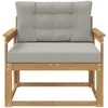 Lauko Vidurinis Sofa Poliesteris Balta