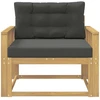 Lauko Vidurinis Sofa Poliesteris Balta