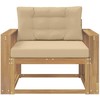 Lauko Vidurinis Sofa Poliesteris Balta
