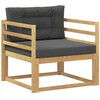 Lauko Vidurinis Sofa Poliesteris Balta