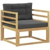 Lauko Vidurinis Sofa Poliesteris Balta