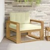 Lauko Vidurinis Sofa Poliesteris Balta