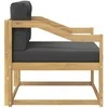 Lauko Vidurinis Sofa Poliesteris Balta