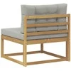Lauko Vidurinis Sofa Poliesteris Balta