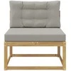 Lauko Vidurinis Sofa Poliesteris Balta