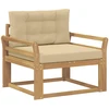 Lauko Vidurinis Sofa Poliesteris Balta