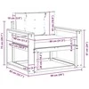 Lauko Vidurinis Sofa Poliesteris Balta