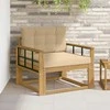 Lauko Vidurinis Sofa Poliesteris Balta