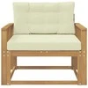 Lauko Vidurinis Sofa Poliesteris Balta