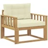 Lauko Vidurinis Sofa Poliesteris Balta