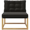 Lauko Vidurinis Sofa su pagalve Balta 79 x 83 x 73 cm plienas