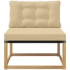 Lauko Vidurinis Sofa su pagalve Balta 79 x 83 x 73 cm plienas