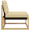 Lauko Vidurinis Sofa su pagalve Balta 79 x 83 x 73 cm plienas