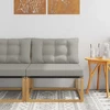 Lauko Vidurinis Sofa su pagalve Balta 79 x 83 x 73 cm plienas