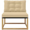 Lauko Vidurinis Sofa su pagalve Balta 79 x 83 x 73 cm plienas