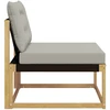 Lauko Vidurinis Sofa su pagalve Balta 79 x 83 x 73 cm plienas