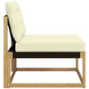 Lauko Vidurinis Sofa su pagalve Balta 79 x 83 x 73 cm plienas