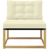 Lauko Vidurinis Sofa su pagalve Balta 79 x 83 x 73 cm plienas