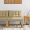 Lauko Vidurinis Sofa su pagalve Balta 79 x 83 x 73 cm plienas