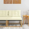 Lauko Vidurinis Sofa su pagalve Balta 79 x 83 x 73 cm plienas