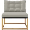 Lauko Vidurinis Sofa su pagalve Balta 79 x 83 x 73 cm plienas