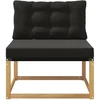 Lauko Vidurinis Sofa su pagalve Balta 79 x 83 x 73 cm plienas