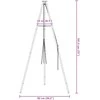 Laužavietės trikojis Juoda 92 x 92 x 191,5 cm Plienas