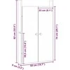 Virtuvės durys MEPPEL Balta 50 x 9 x 82 cm