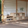 Lauko virtuvės spintelė MEPPEL 3 pcs Natūrali Douglas