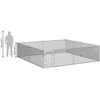 Lauko voljeras šunims, 4x4x1m, galvanizuotas plienas
