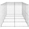 Lauko voljeras šunims, galvanizuotas plienas, 9,68m²
