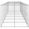 Lauko voljeras šunims, galvanizuotas plienas, 16,94m²