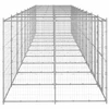Lauko voljeras šunims, galvanizuotas plienas, 24,2m²