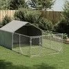 Lauko voljeras šunims su aptvaru, 4x2x1,5m, plienas