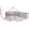 Lauko voljeras šunims su aptvaru, 4x3x1,9m, plienas