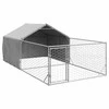 Lauko voljeras šunims su aptvaru, 5x2x1,5m, plienas