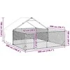 Lauko voljeras šunims su aptvaru, 5x3x1,9m, plienas