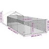 Lauko voljeras šunims su aptvaru, 6x2x1,5m, plienas