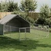 Lauko voljeras šunims su aptvaru, 6x3x1,9m, plienas