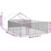 Lauko voljeras šunims su aptvaru, 6x3x1,9m, plienas
