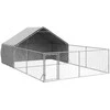 Lauko voljeras šunims su aptvaru, 6x3x1,9m, plienas