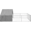 Lauko voljeras šunims su aptvaru, 6x3x1,9m, plienas