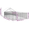 Lauko voljeras šunims su aptvaru, 7x3x1,9m, plienas