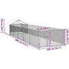 Lauko voljeras šunims su aptvaru, 8x2x1,5m, plienas