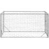 Lauko šunų voljeras su durelėmis, 2x1x1 m, cinkuotas plienas