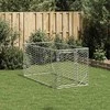 Lauko šunų voljeras su durelėmis, 2x1x1 m, cinkuotas plienas